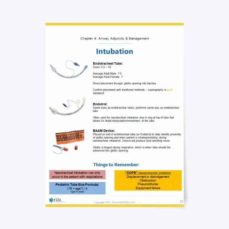 Intubation 18"x24" Poster